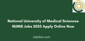 National University of Medical Sciences NUMS Jobs 2025 Apply Online Now